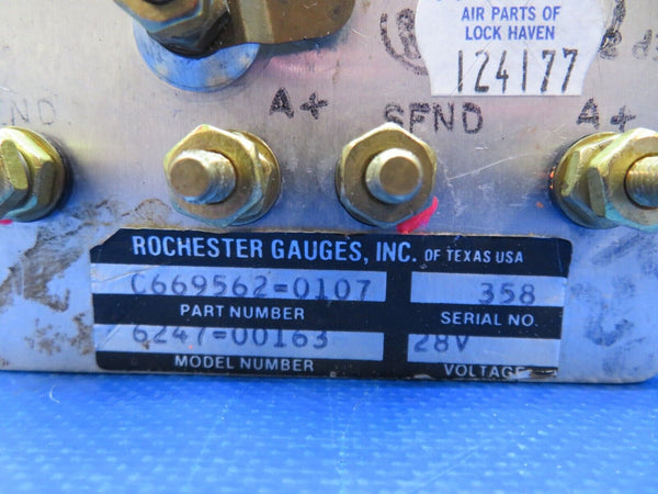 Rochester Gauges Cessna Fuel Cluster Gauge 28v P/N C669562-0107 (0124-287)