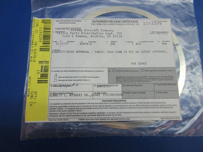 McCauley Threaded Propeller Shim w/ 8130 NOS LOT OF 3 P/N B-3476-8 (0523-398)