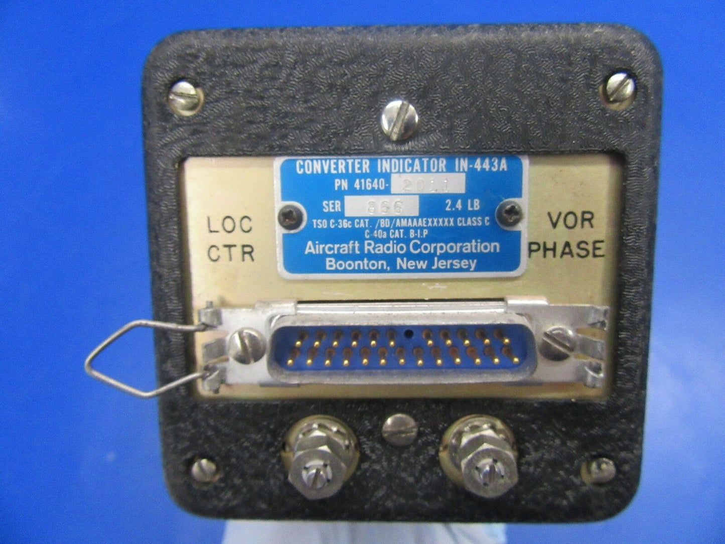 Cessna 172RG Skyhawk ARC Converter Indicator P/N 41640-2011 (0718-187)