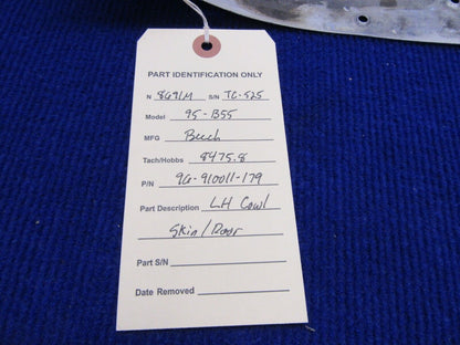 Beech Baron 95-B55 Cowl Skin Door LH P/N 96-910011-179 (1121-503)
