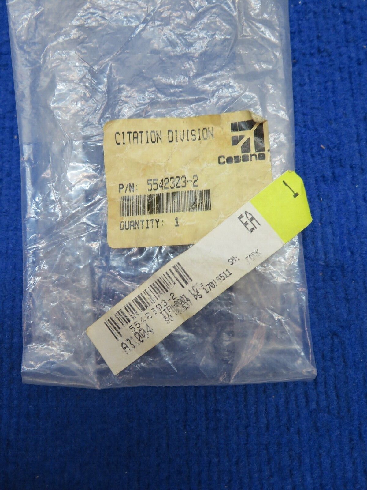 Cessna Citation Fork P/N 5542303-2 NOS (0622-41)
