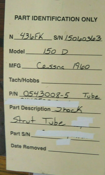 Cessna 150D Shock Strut Tube P/N 0543008-5 (0520-479)
