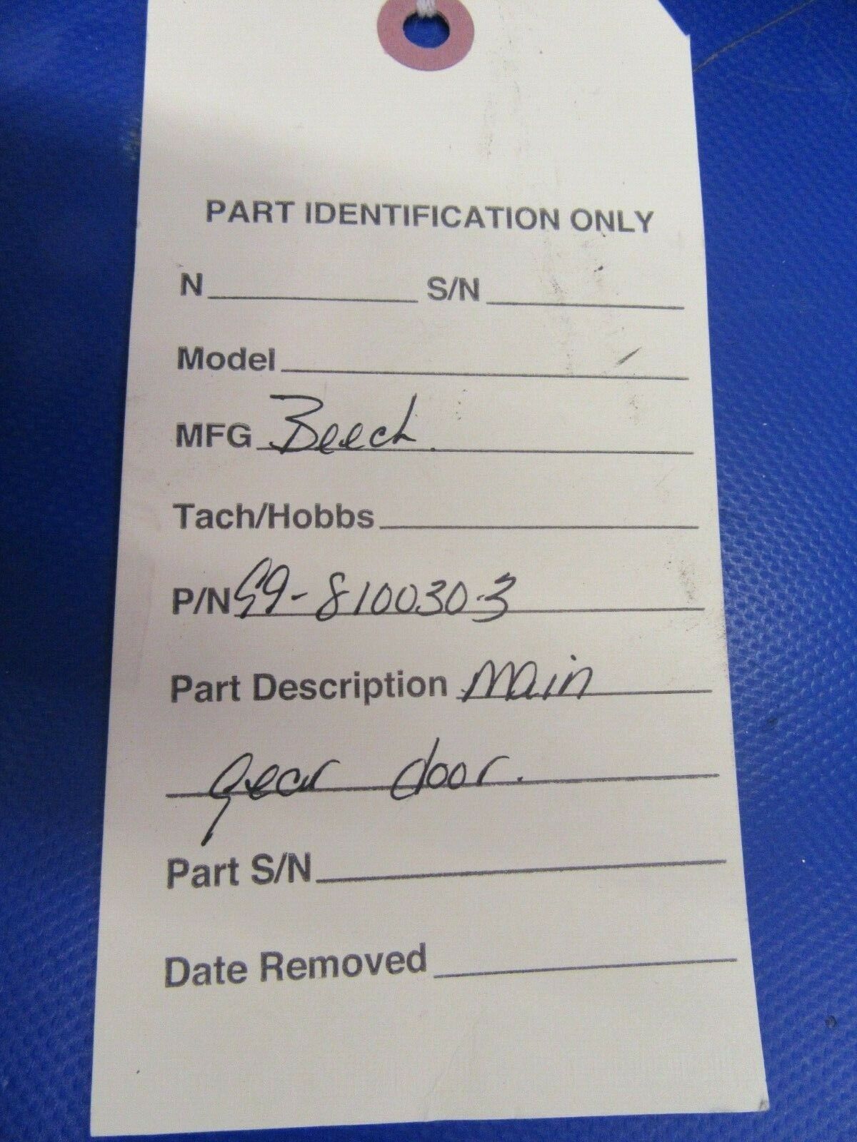 Beech King Air Main Gear Door  LH OUTBD RH INBD P/N 99-810030-3 (0214-02)