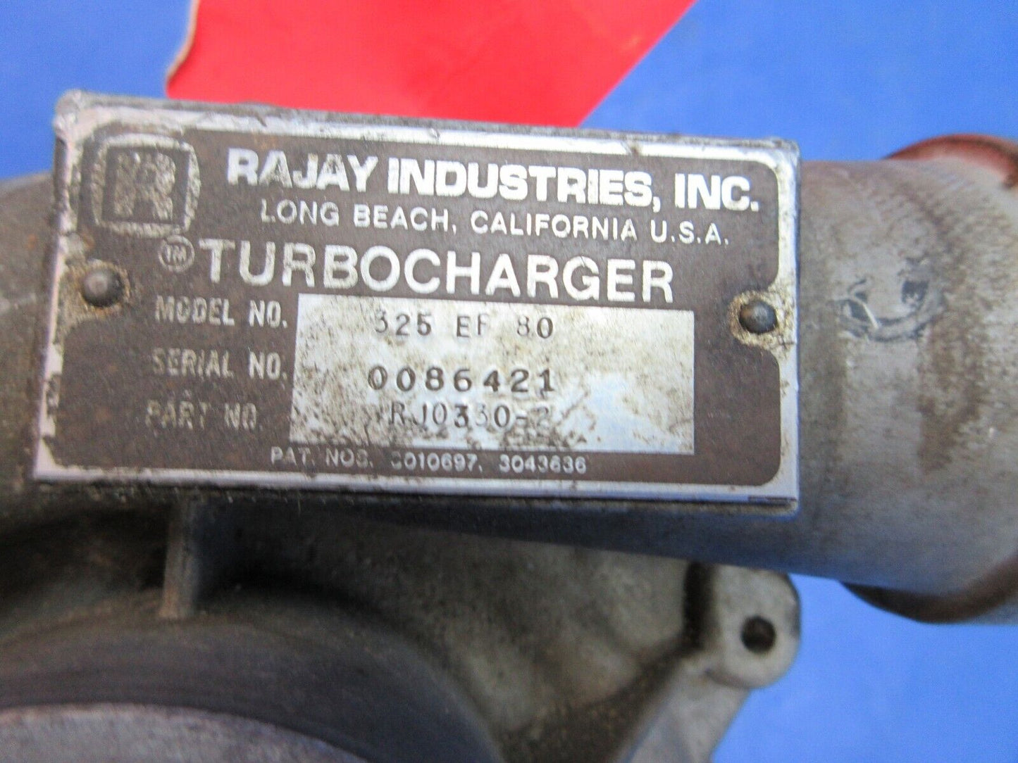 Rayjay 325EF80 Turbocharger P/N RJ10360-2 CORE (1123-680)