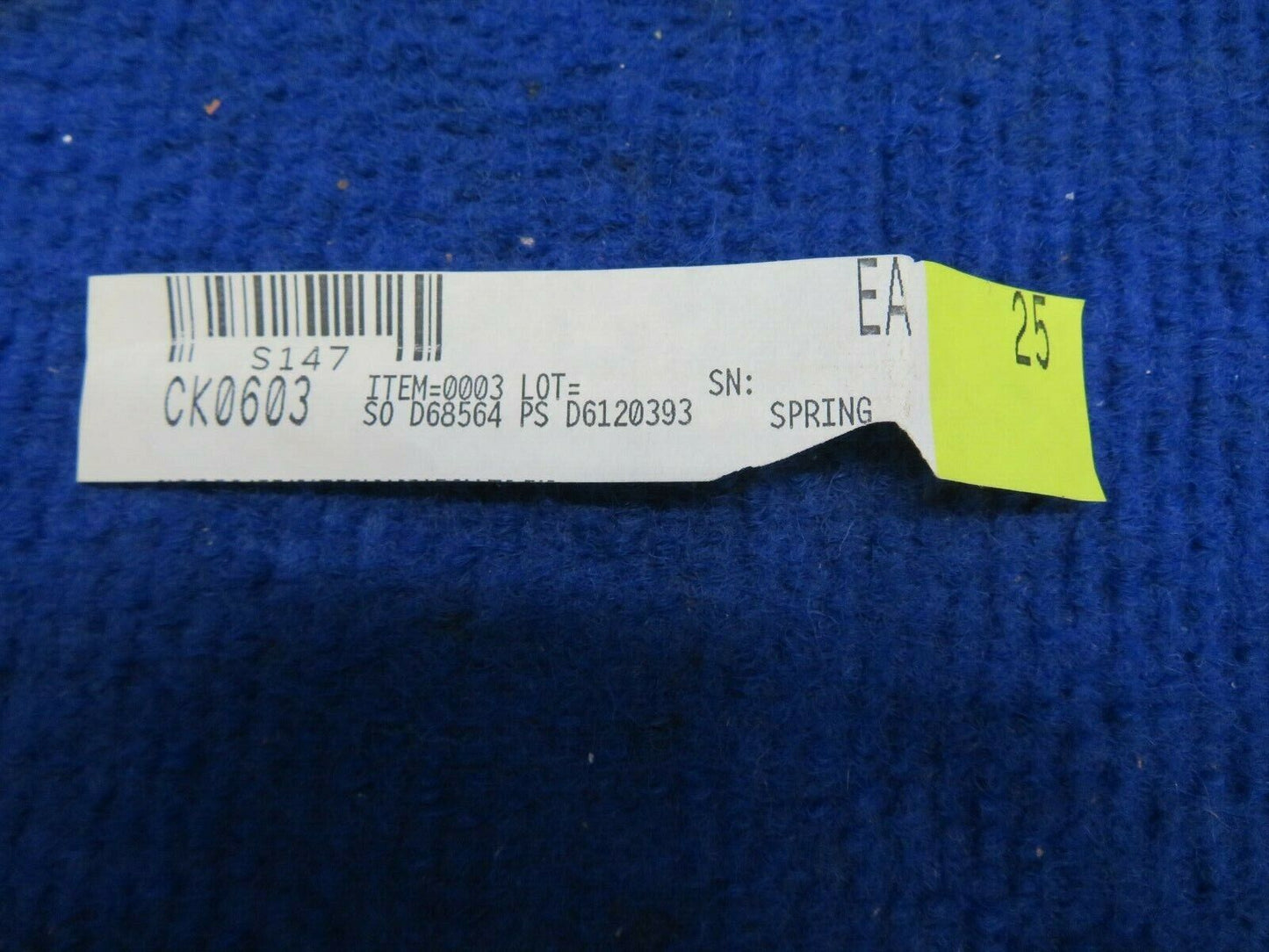 Cessna Door Spring P/N S147 LOT OF 11 NOS (0522-387)