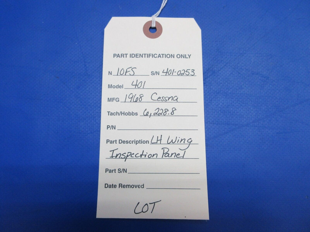 Cessna 401 LH Wing Inspection Panels LOT (0523-1118) – Safe Skies ...