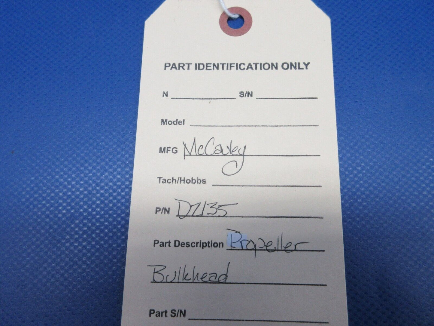 McCauley Propeller Bulkhead P/N D2135 (0324-1013)