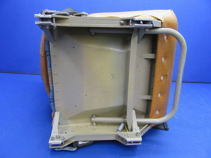 Mooney M20 M20G Pilot / Co-Pilot Seat P/N 140153-503 Leather & Tweed (0921-336)