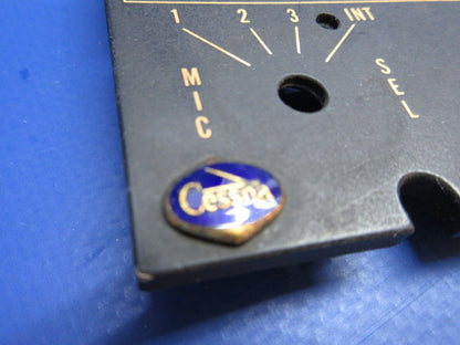 1965 Cessna Audio Panel - Lighted P/N 5072404-3 (1023-859)