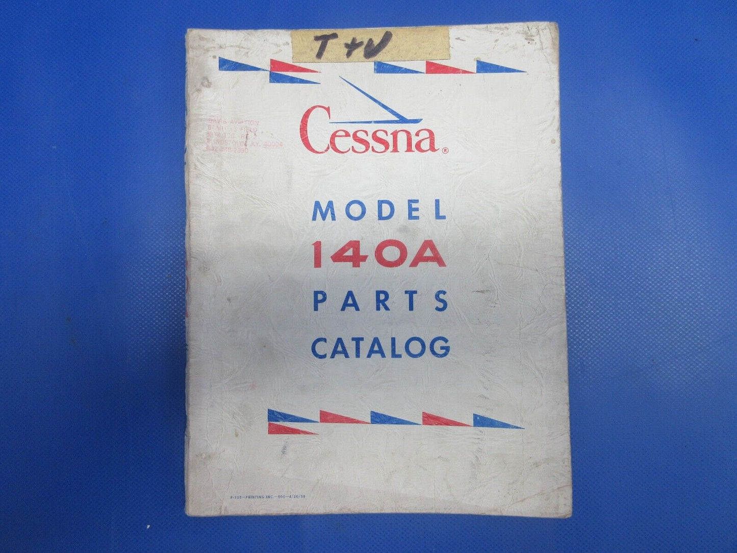 Cessna 140A Parts Catalog (0124-1349)