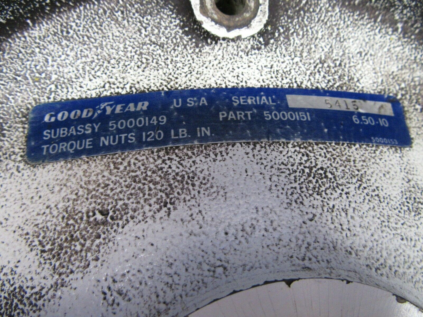 Cessna 402 Goodyear 6.50 x 10 Wheel P/N 9910075-4, 5000151 (0519-402)
