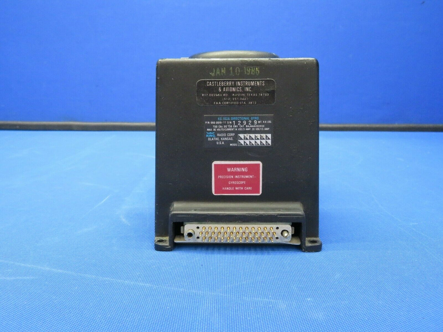 King KG102A Directional Gyro 14V P/N 060-0015-00 (0920-355)