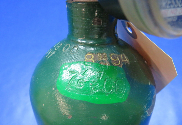 Scott Oxygen Regulator & Cylinder Assy 11 cu. ft. P/N 5500M6W-FF23AP (0224-224)