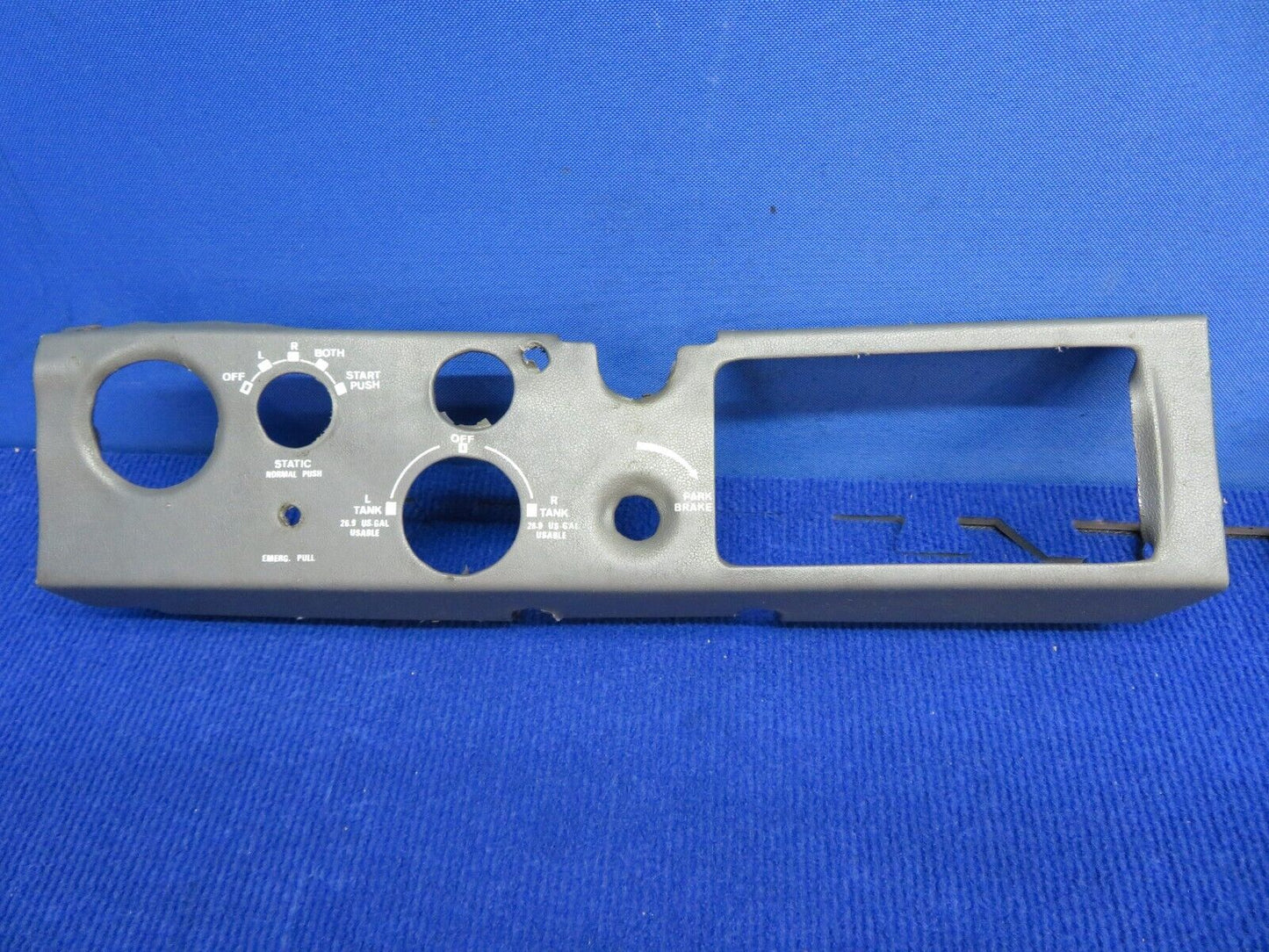 Socata TB-10 Instrument Panel LH & RH Sheathed Strip P/N 74025512 (0622-977)