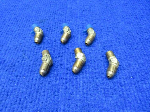 TCM Elbow Fitting 45 degrees .13 NPTF P/N 628436 LOT OF 6 NOS (0722-17)