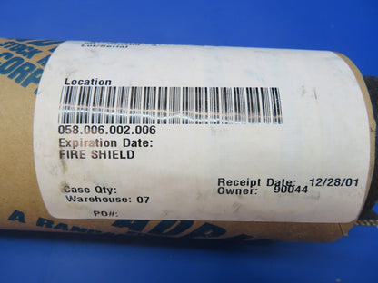 Beech Fire Shield P/N 50-98109-3 LOT OF 4 NOS (1022-326)