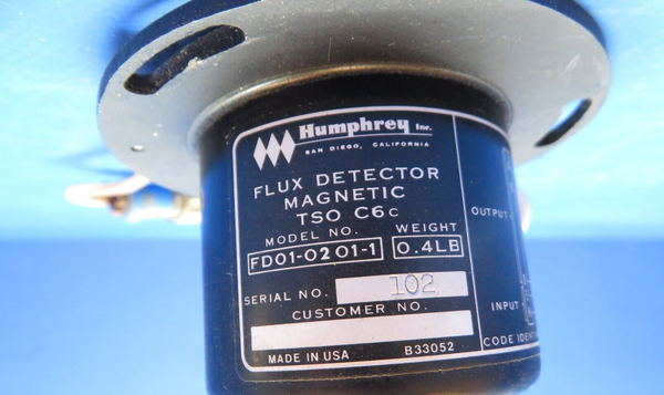 Cessna 310 / 310Q Humphrey Magnetic Flux Detector P/N FD01-0201-1 (0823-660)