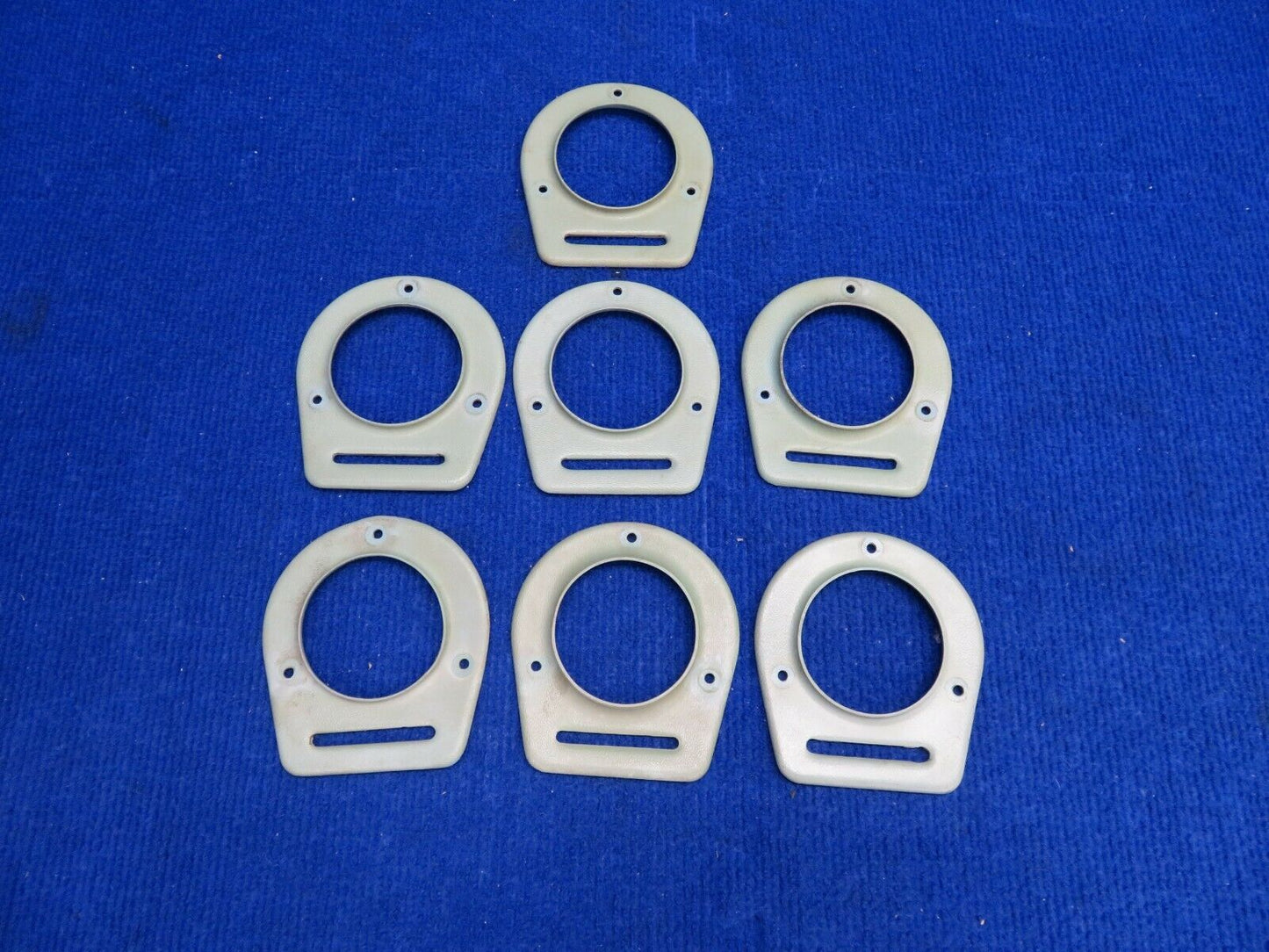 Piper Cover Assy Air Vent Flange LOT OF 7 P/N 65735-19 Blue Plastic (0222-620)