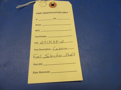 Cessna Fuel Selector Shaft P/N 2413138-2 (0821-480)