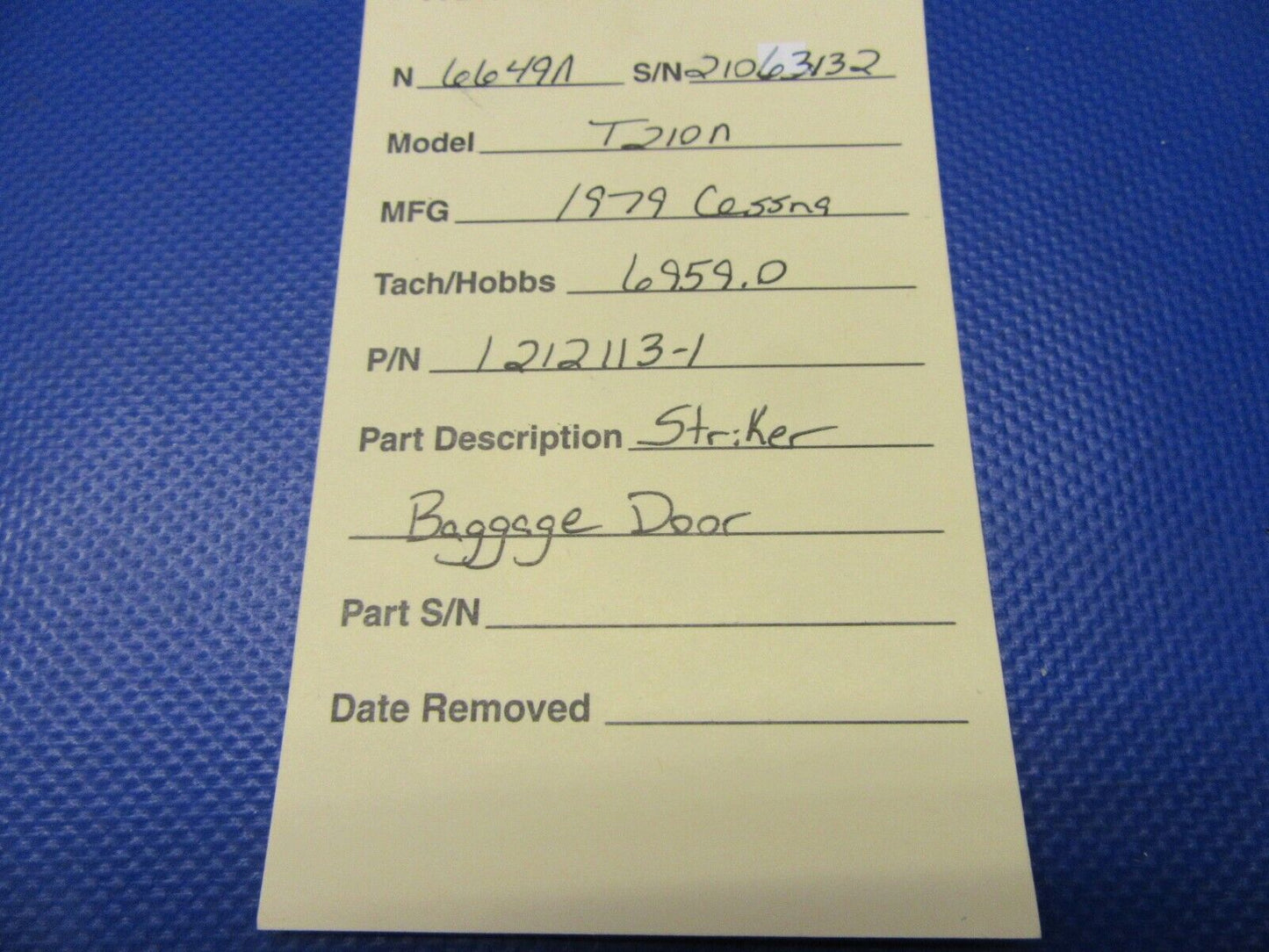 Cessna 210 / T210N Striker Baggage Door P/N 1212113-1 (0321-465)