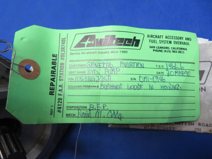 Aero Commander Inc. Hydraulic Pump P/N 4790332-501B CORE (1123-286)