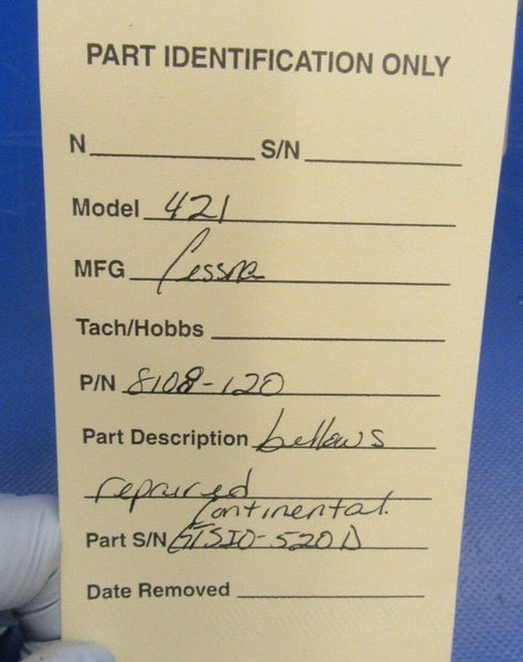 Cessna 421 Continental GTSIO-520-D Exhaust Bellows 8108-120 (1218-252)