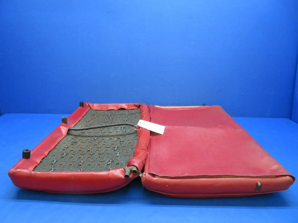 Piper PA-28R-180 Rear Seat Assy Red Vinyl P/N 65700-06 (1123-399)