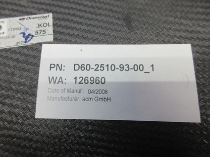 Diamond DA-42 Storage Pocket Assy Front LH P/N D60-2510-93-00_1 (0623-123)