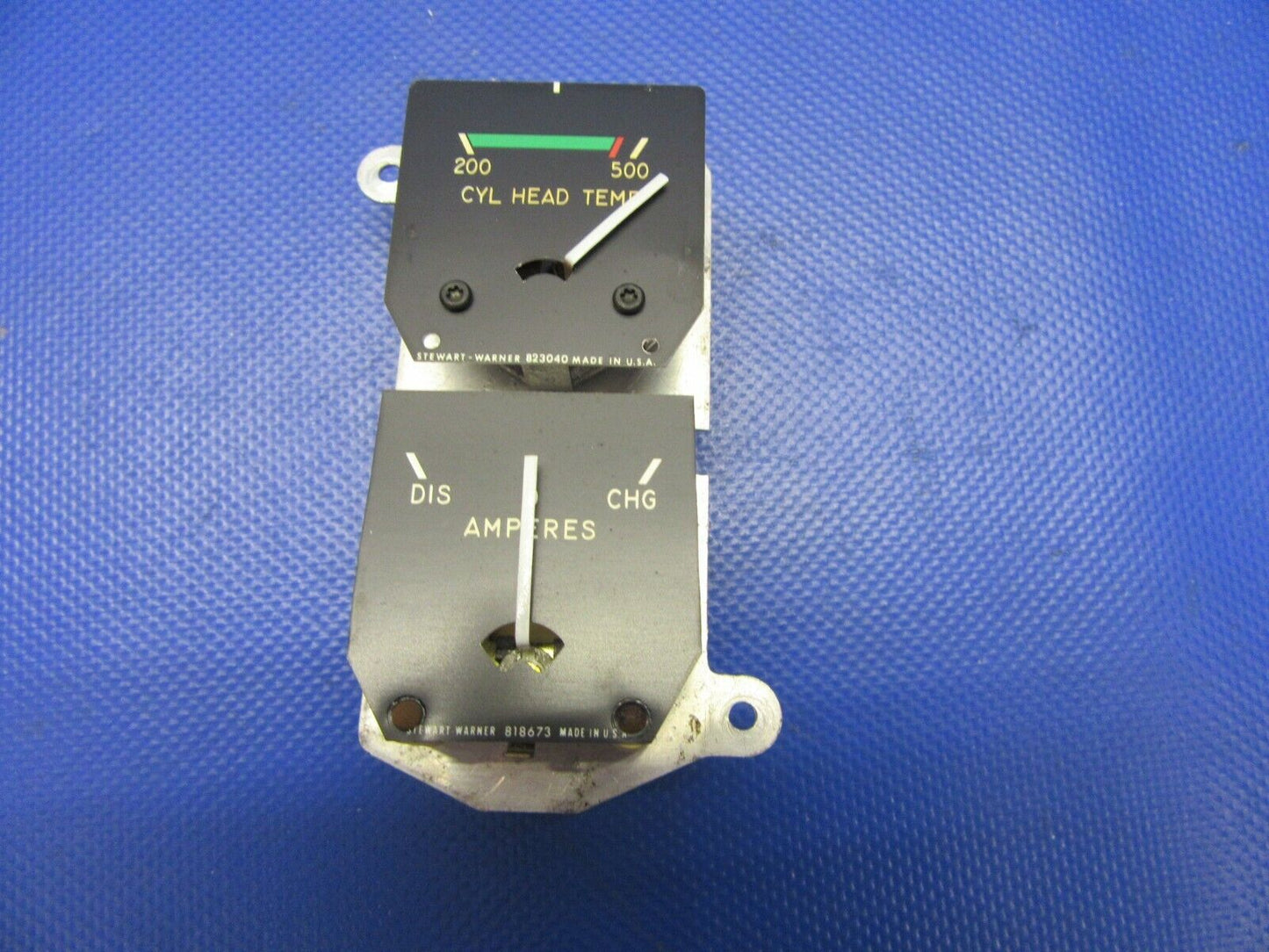 Cessna 177RG Instrument Cluster Cyl Head Temp / Amperes C669509-0103 (0621-373)