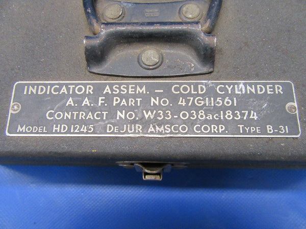 DeJur Amsco Cold Cylinder Indicator P/N 47G11561 (1119-288)