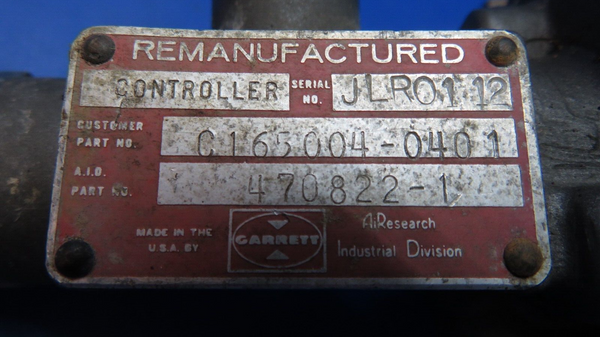 Cessna 401 Garrett Controller P/N C165004-0401, 470822-1 CORE (0523-226)