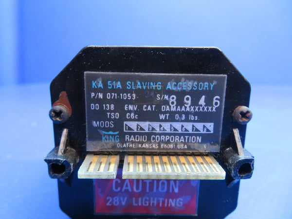 Piper Aerostar 602P King Slaving Accessory w/ Connector P/N 071-1053 (1022-612)