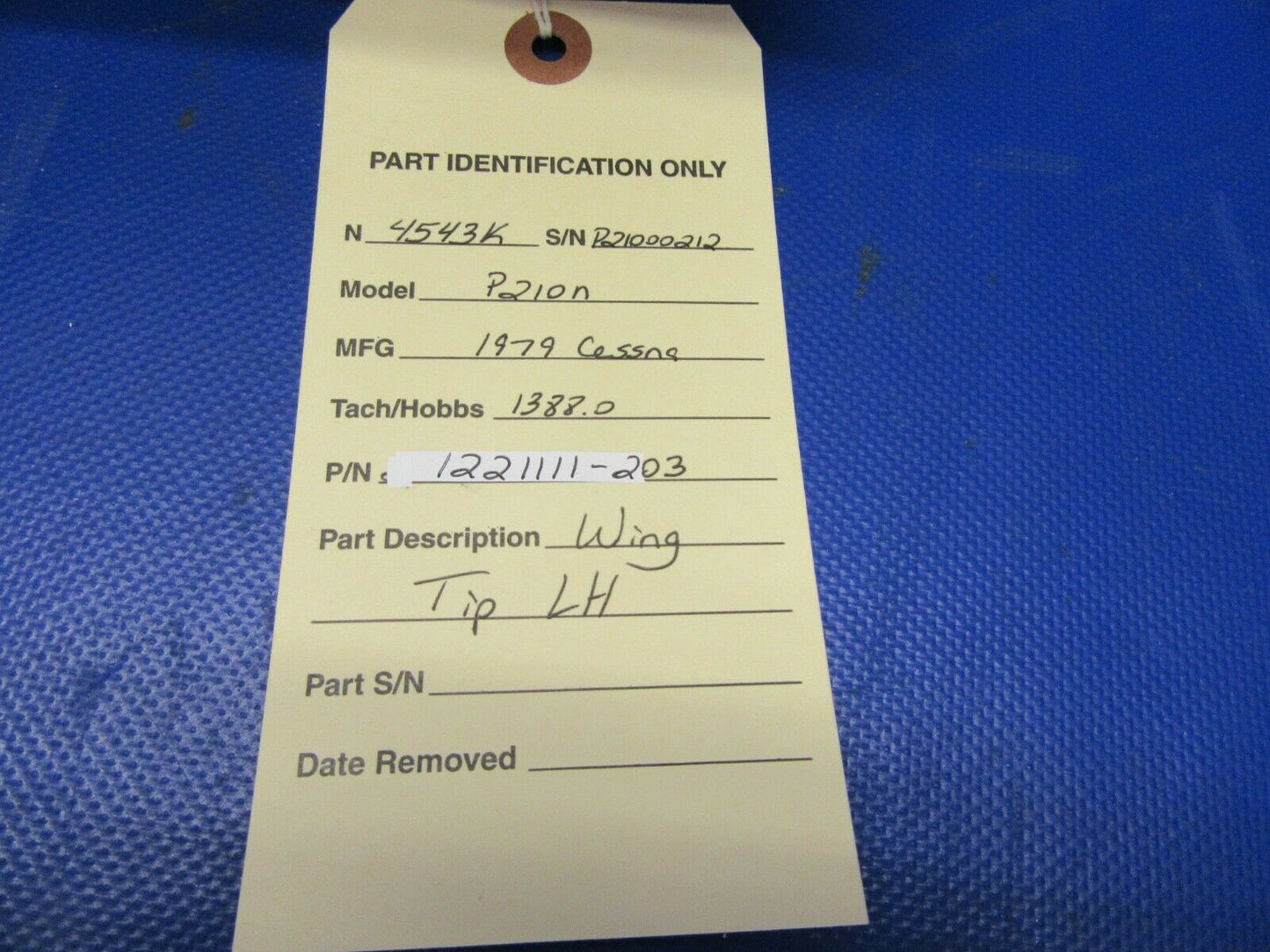 Cessna 210 / P210N Wing Tip LH P/N 1221111-203 (0721-547)