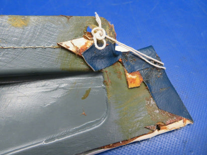 1956 Beech G35 Bonanza Armrest Rear Passenger RH Blue Vinyl (0620-392)