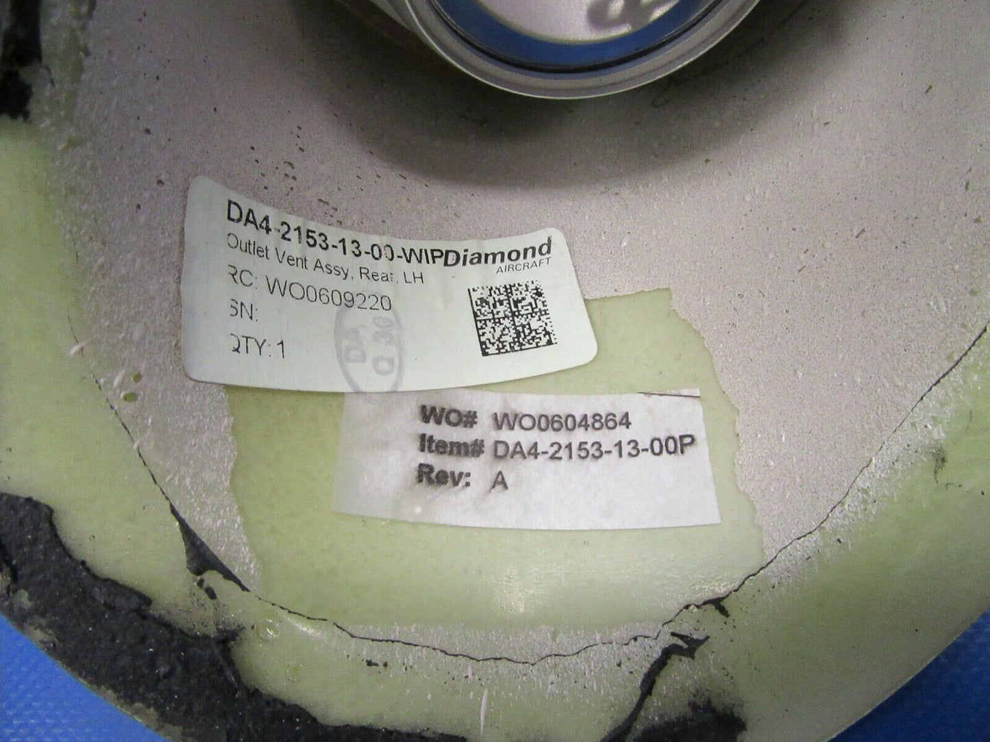 Diamond DA40 Wemac Vent & Outlet Rear LH DA4-2153-13-00 & AV576505-2 (0219-431)