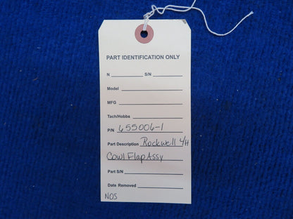 Rockwell LH 112TC Cowl Flap Assy P/N 655006-1 NOS (0622-860)