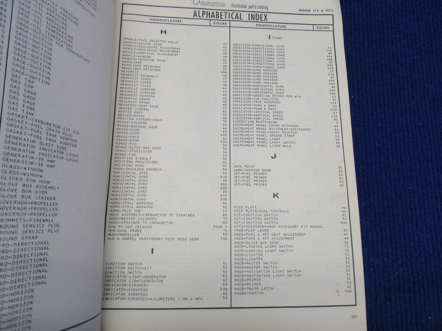 Cessna 172 Skyhawk & Powermatic Series Parts Catalog 1963-1966 (1221-333)