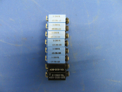 Cessna 182P Wood Electric Circuit Breaker 5 AMP S-1360-5L LOT OF 8 (0920-352)
