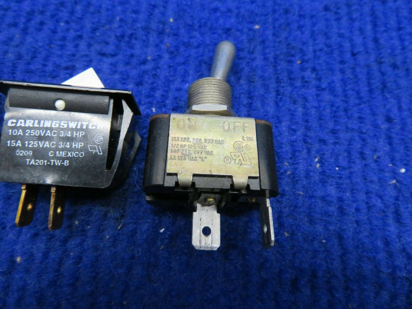Cessna 172 / 172M Switches LOT P/N TA201-TW-B, 11TS95-2, S-1994-1-1 (0122-545)