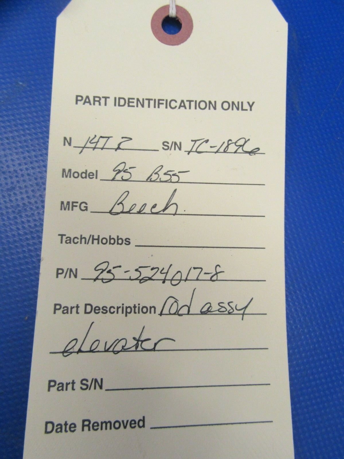Beech Baron Rod Assy Elevator P/N 95-524017-8 (1118-54)