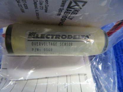 Kelly Aerospace Electrodelta Overvoltage Sensor P/N OS60 NOS w/ 8130 (0522-12)