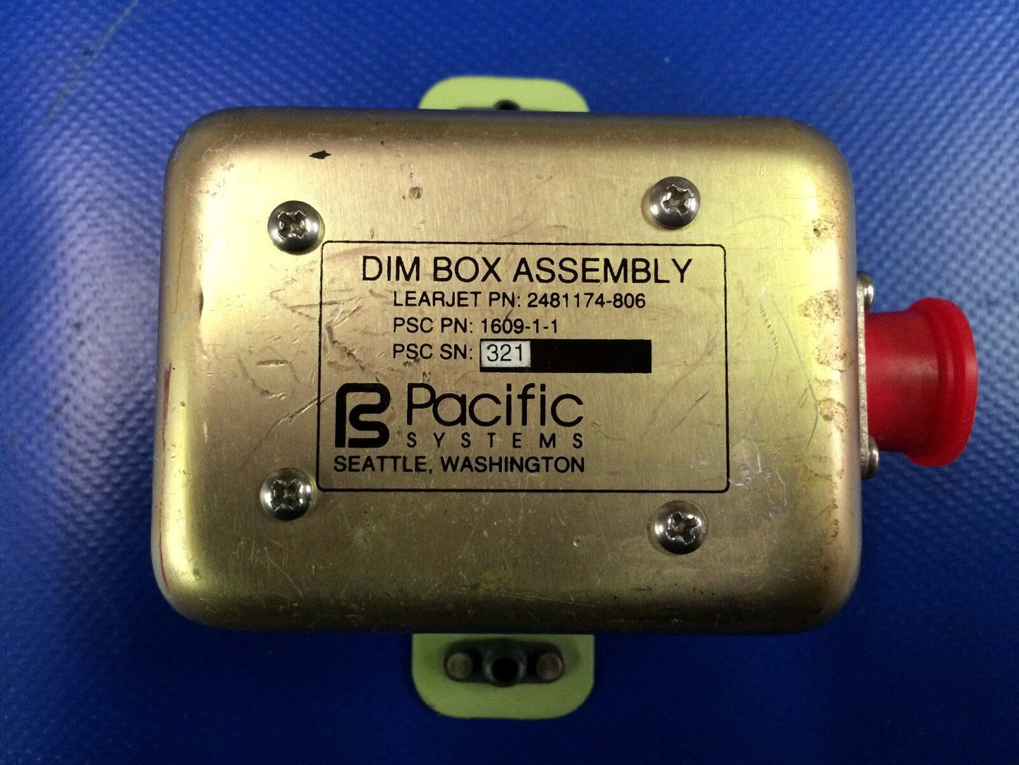 Pacific Systems Standby Fuel Pump Dim Box P/N 2481174-806 (1216-104)