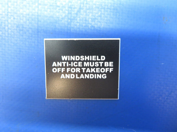 Beech 95-B55 Baron Placard P/N 58-324043-428 LOT OF 5 (0623-331)