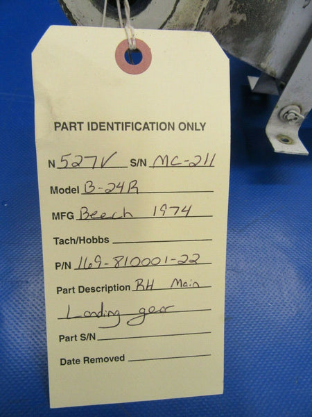 Beech B-24R Sierra Main Gear RH P/N 169-810001-22 (0219-178)