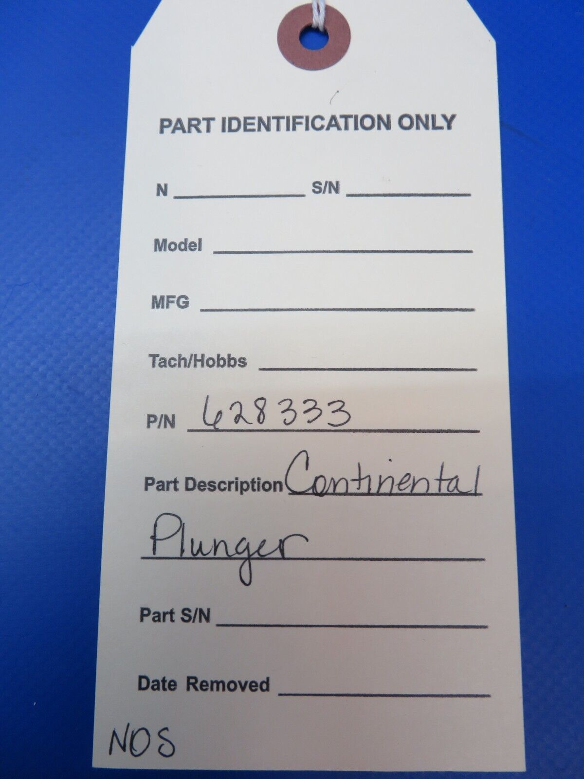Continental Plunger P/N 628333 NOS (1022-431)