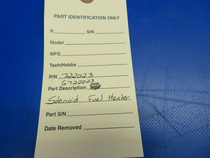 South Wind Heater Solenoid Fuel 24 Volt P/N 722023, G722023 (0720-646)