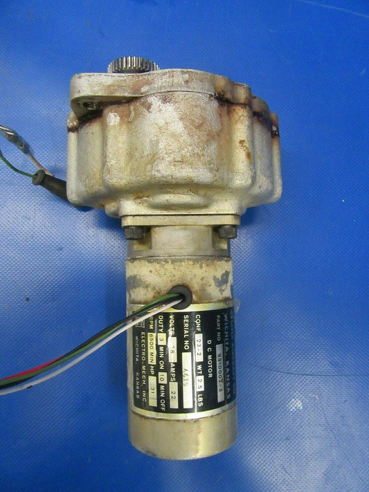 Cessna Electro-Mech Landing Gear Box & Motor PN 9910002-3 & 894000-2 (0219-215)