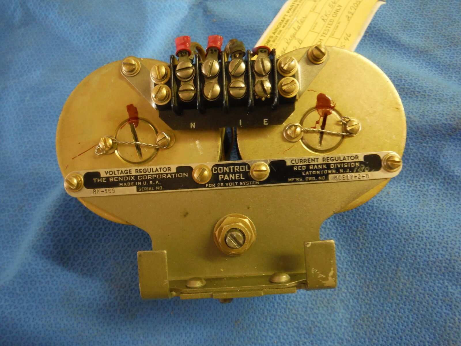 Bendix Voltage Regulator  P/N 40E17-2-B  (0615-94)