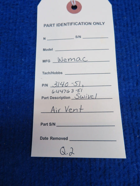 Wemac Swivel Air Vent P/N 3140-51 (0722-439)
