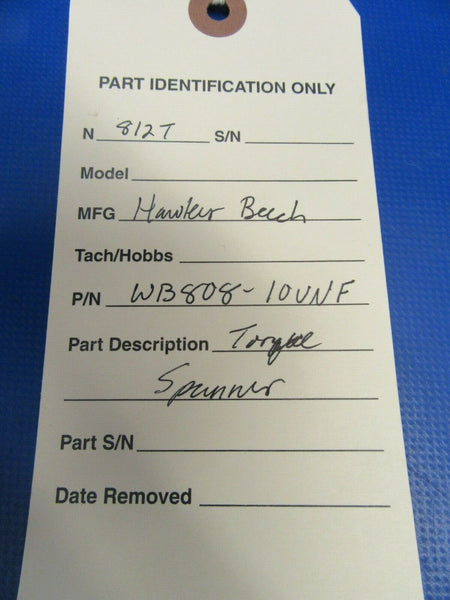 Hawker Beechcraft Torque Spanner P/N WB808-10UNF (1119-210)